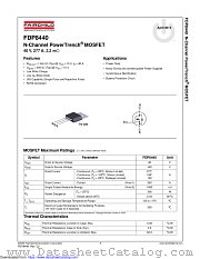 FDP8440 datasheet pdf Fairchild Semiconductor