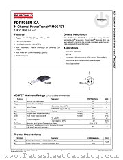 FDPF085N10A datasheet pdf Fairchild Semiconductor