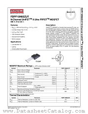FDPF10N60ZUT datasheet pdf Fairchild Semiconductor