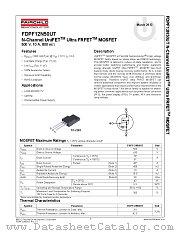 FDPF12N50UT datasheet pdf Fairchild Semiconductor