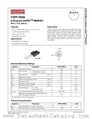 FDPF15N65 datasheet pdf Fairchild Semiconductor