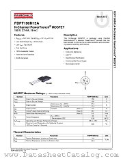 FDPF190N15A datasheet pdf Fairchild Semiconductor