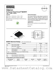 FDS4141 datasheet pdf Fairchild Semiconductor