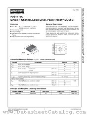 FDS4410A datasheet pdf Fairchild Semiconductor