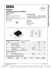 FDS5351 datasheet pdf Fairchild Semiconductor