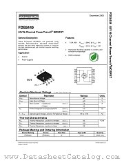 FDS8449 datasheet pdf Fairchild Semiconductor