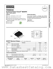 FDS86252 datasheet pdf Fairchild Semiconductor
