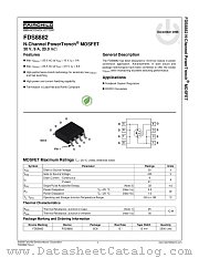FDS8882 datasheet pdf Fairchild Semiconductor