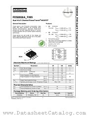 FDS8958A_F085 datasheet pdf Fairchild Semiconductor