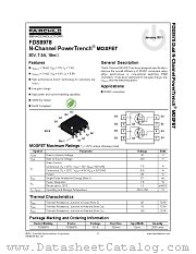 FDS8978 datasheet pdf Fairchild Semiconductor