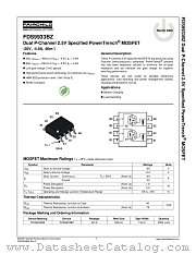 FDS9933BZ datasheet pdf Fairchild Semiconductor
