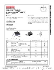 FDU6N50 datasheet pdf Fairchild Semiconductor