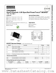 FDW2508PB datasheet pdf Fairchild Semiconductor