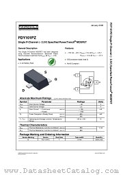 FDY101PZ datasheet pdf Fairchild Semiconductor