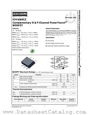 FDY4000CZ datasheet pdf Fairchild Semiconductor