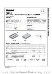 FDZ191P datasheet pdf Fairchild Semiconductor