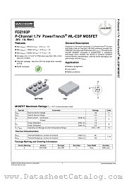 FDZ193P datasheet pdf Fairchild Semiconductor