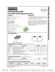 FFB20U20DN_F085 datasheet pdf Fairchild Semiconductor