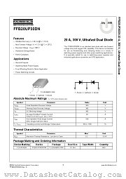 FFB20UP30DN datasheet pdf Fairchild Semiconductor