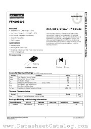 FFH30S60S datasheet pdf Fairchild Semiconductor