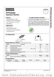 FFPF04H60S datasheet pdf Fairchild Semiconductor