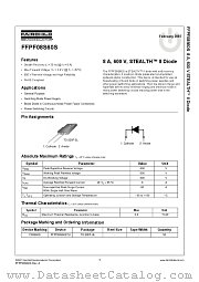 FFPF08S60S datasheet pdf Fairchild Semiconductor