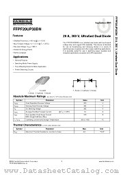 FFPF20UP30DN datasheet pdf Fairchild Semiconductor