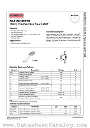 FGA15N120FTD datasheet pdf Fairchild Semiconductor