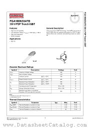 FGA180N33ATD datasheet pdf Fairchild Semiconductor