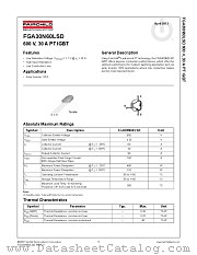 FGA30N60LSD datasheet pdf Fairchild Semiconductor