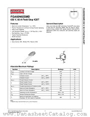 FGA60N65SMD datasheet pdf Fairchild Semiconductor