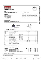 FGB5N60UNDF datasheet pdf Fairchild Semiconductor