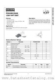 FGH40N120AN datasheet pdf Fairchild Semiconductor