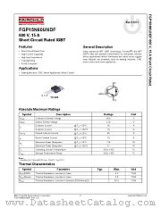 FGP15N60UNDF datasheet pdf Fairchild Semiconductor