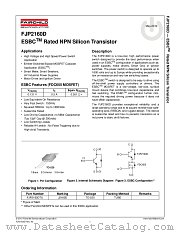 FJP2160D datasheet pdf Fairchild Semiconductor