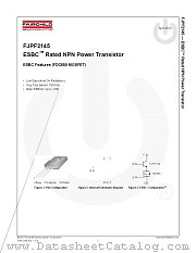 FJPF2145 datasheet pdf Fairchild Semiconductor