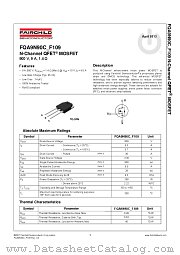 FQA9N90C_F109 datasheet pdf Fairchild Semiconductor