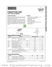 FQB22P10TM_F085 datasheet pdf Fairchild Semiconductor