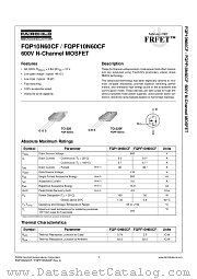 FQPF10N60CF datasheet pdf Fairchild Semiconductor