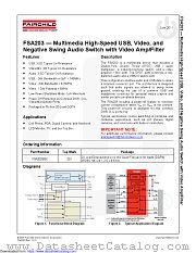 FSA203 datasheet pdf Fairchild Semiconductor