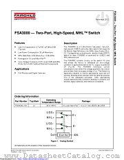 FSA3000 datasheet pdf Fairchild Semiconductor