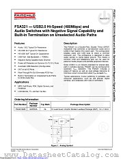 FSA321 datasheet pdf Fairchild Semiconductor