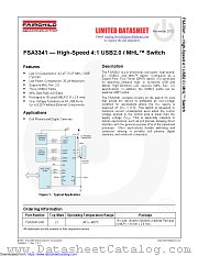 FSA3341 datasheet pdf Fairchild Semiconductor