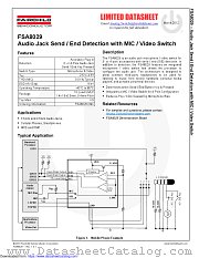 FSA8029 datasheet pdf Fairchild Semiconductor