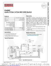 FSA850 datasheet pdf Fairchild Semiconductor
