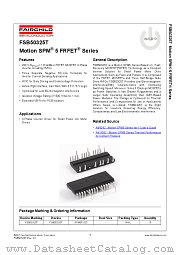 FSB50325T datasheet pdf Fairchild Semiconductor