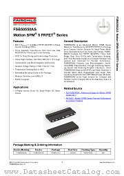FSB50550AS datasheet pdf Fairchild Semiconductor