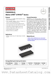 FSB50550US datasheet pdf Fairchild Semiconductor
