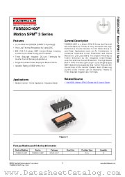 FSBB20CH60F datasheet pdf Fairchild Semiconductor