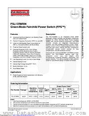 FSL137MRIN datasheet pdf Fairchild Semiconductor